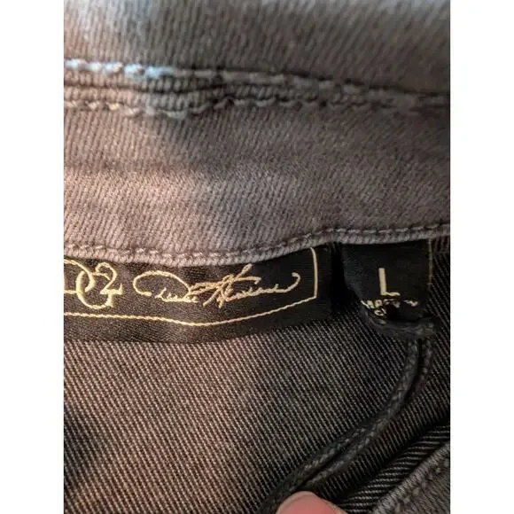 Diane Gilman DG2 Women's LS Gray Stretch Jacket Sunflower Embroidery Size Large - Picture 8 of 9